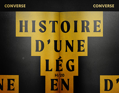 Brochure sur l'histoire de la marque Converse