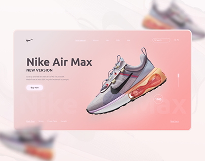 Main page concept for the new Nike Air Max
