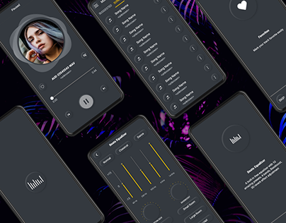 Audio Player Mobile App UI | Music Player in Adobe XD