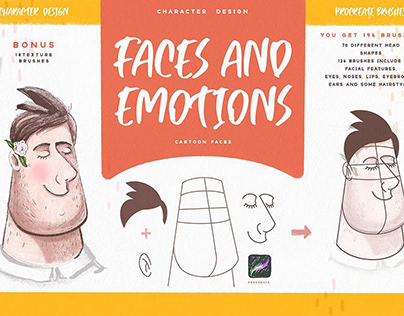 Faces & Emotions Procreate Brush