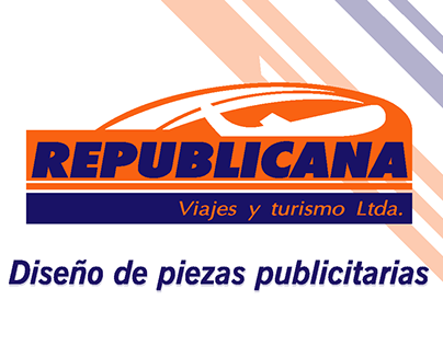 PIEZAS PUBLICITARIAS REPUBLICANA VIAJES Y TURISMO