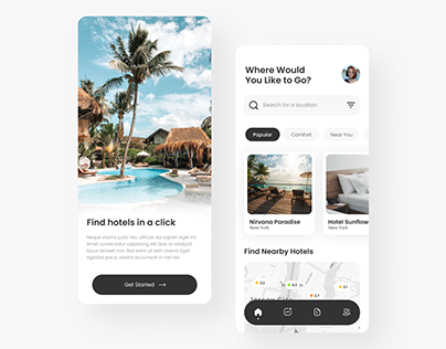 Hotel Booking | Mobile App Design
