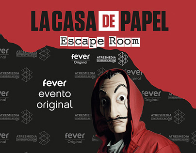 Diseño de Vinilos para e Escape Room La Casa de Papel