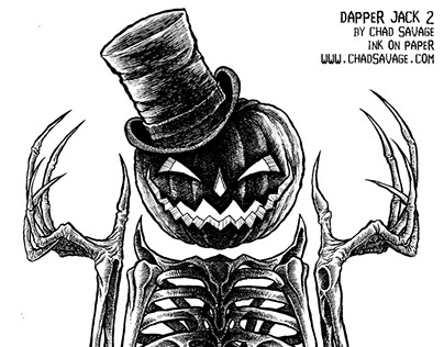 Dapper Jack 2 Halloween Drawing