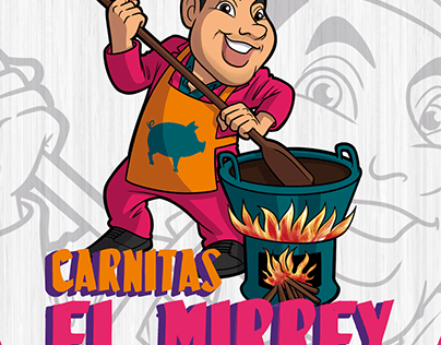 CARNITAS EL MIRREY (Logotipo, personaje y menú)