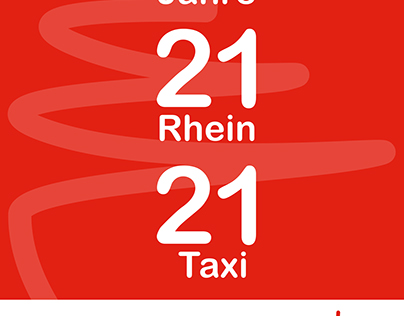 Jubiläumskampagne: 21 Jahre RheinTaxi