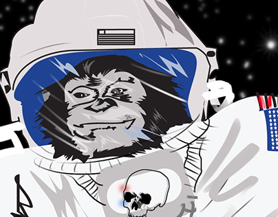 Chimpanzees in space