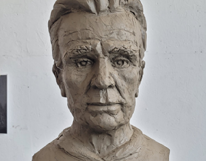 Clay portrait - Emil Cioran