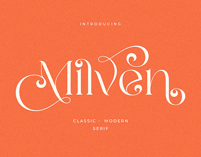 FREE FONT || Milven - Modern Classic Serif