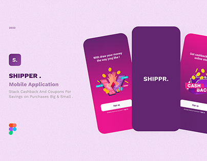 SHIPPER Mobile Application ( UI Design )