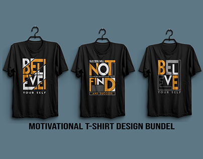 Motivational T-shirt Design Bundle