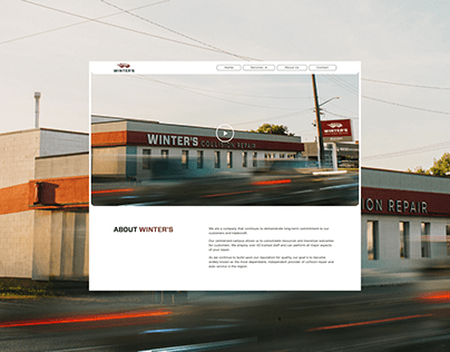 Winter's website design