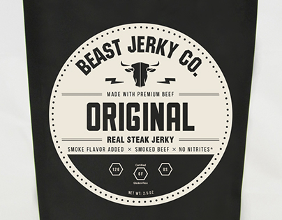 Identity | Beast Jerky Co. Label Design