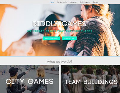 Riddly Games - website, logo and other graphic elements