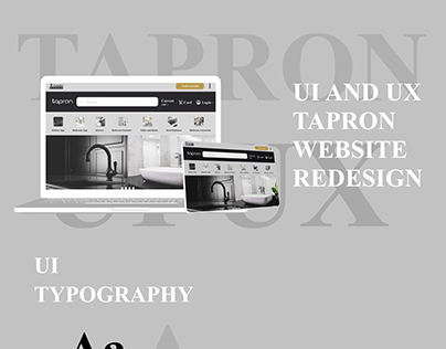 Tapron home page redesign