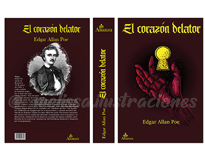 Edgar Allan Poe, cover and book desing illustration