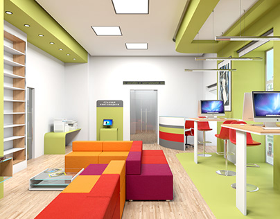 Interior design for the “Central City Library”