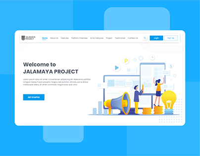 Landing Page Jalamaya Project UI Design Web Version 2