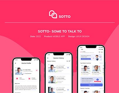 Sotto_An ondemand mental health app UI/UX design