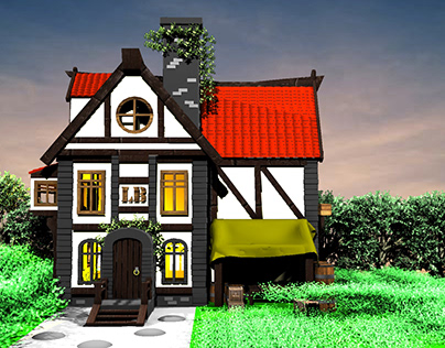 Medieval House 3D modeling