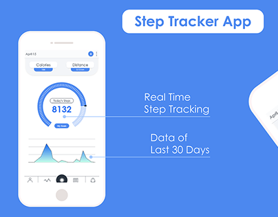 Step Tracking App (UI/UX Design)