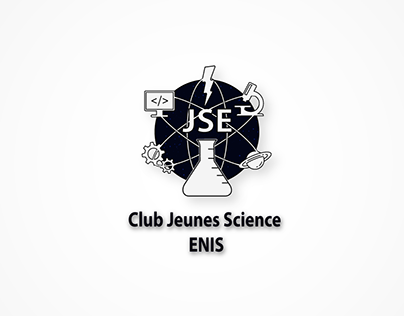 Club Jeune Science ENIS logo design
