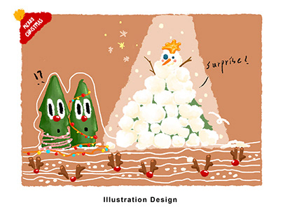 Merry Christmas 聖誕卡片設計｜Illustration Design｜2019