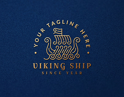 Viking Ship Logo