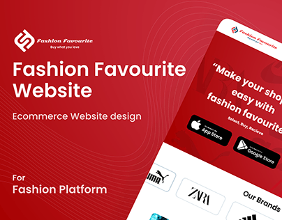Fashion favourite website UI