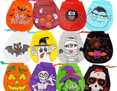 CCINEE Halloween Drawstring Goody Bags（B088FMCXND）