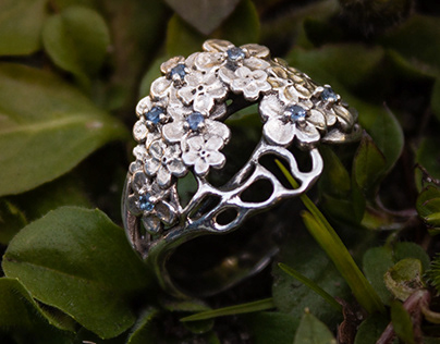 Forget-me-not ring
