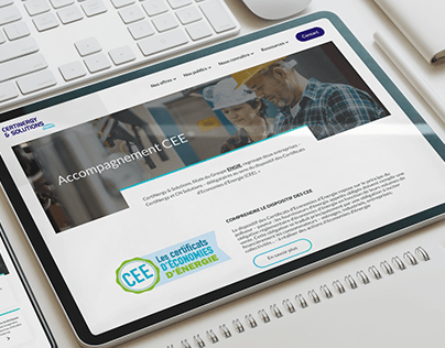 Web design and development for Certinergy by Engie
