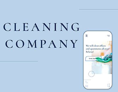 LandingPage for a cleaning company