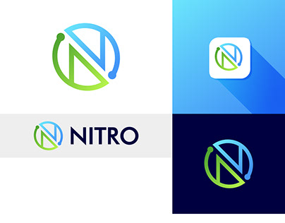 nitro modern logo design