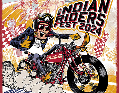 Project thumbnail - Indian Riders Fest 2024 Poster