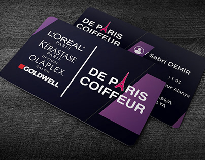 DE PARIS COIFFEUR / BUSINESS CARD AND BROCHURE