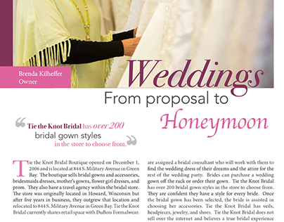 Tie the Knot Feature Spread