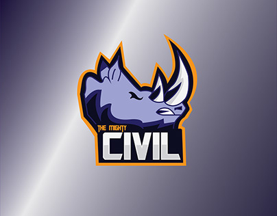 Rhino mascot logo