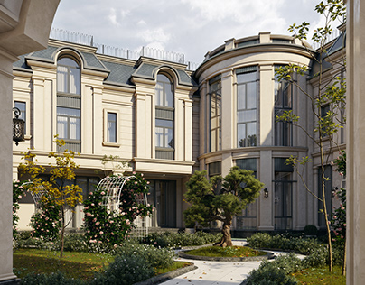 Neoclassical style Exterior Visualization