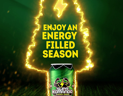 Supa Komando Energy Drink Christmas creative