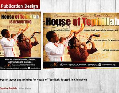 Publication Design for House of Tephillah