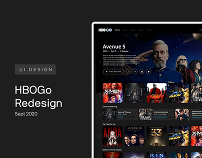 HBOGo UI Redesign | Sept 2020