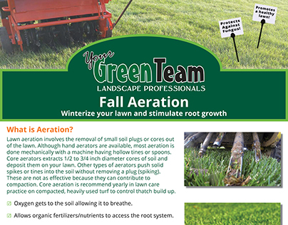 Fall Aeration Flyer