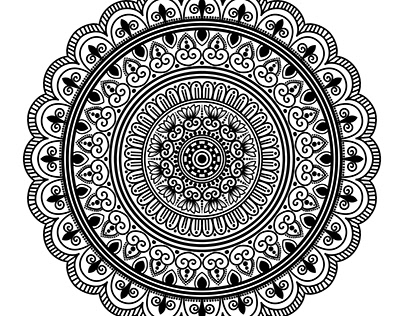 Black Mandala Design