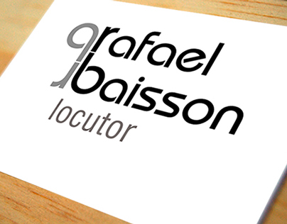 Logotipo. Empresa: Rafael Baisson, locutor.