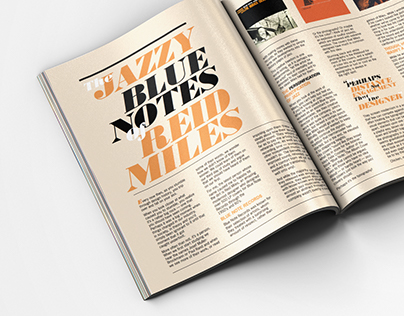 The Jazzy Blue Notes of Reid Miles Magazine Spread