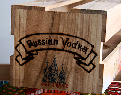Russian Vodka "Red Square" Packaging
