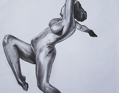 Dancing statue drawing