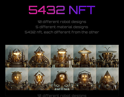 5432 3D Robot NFT