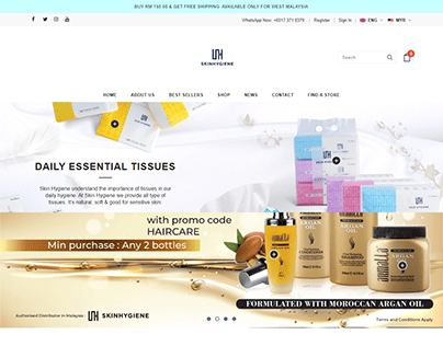 Skin Hygiene | Shopify Website | E-commerce Website